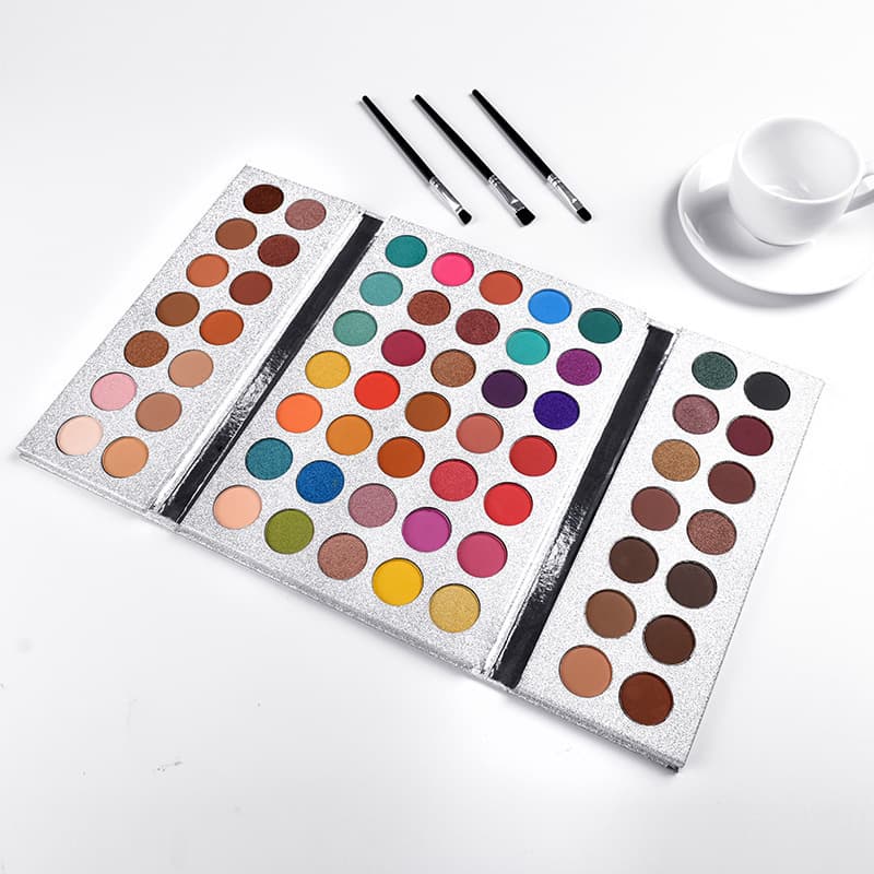 European and American makeup long-lasting highlighter matte shimmer easy to apply stage makeup 63-color eyeshadow palette large palette long-wear