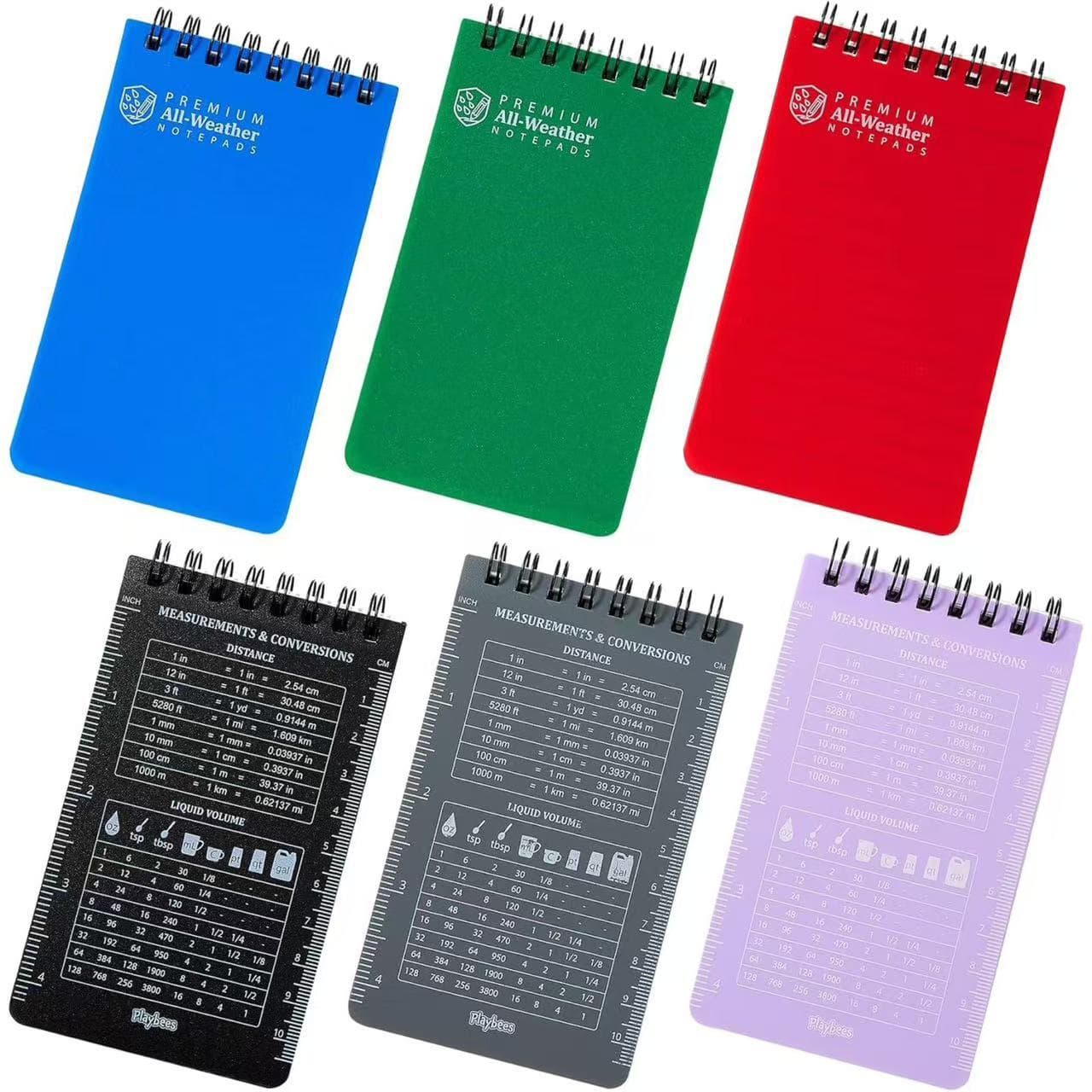 Cross-border PP waterproof pocket coil notebook color flip-up notepad stone paper spiral notebook mini memo