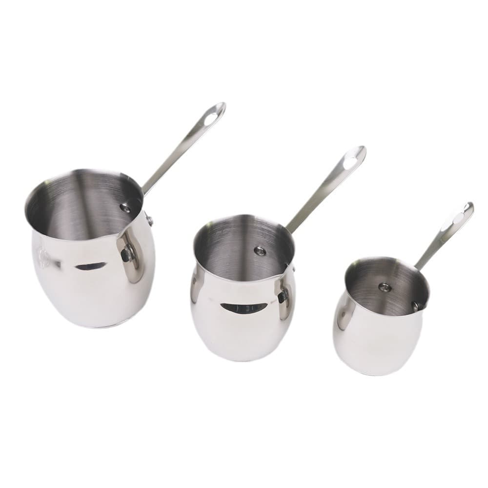 Middle East Turkey Stainless Steel Milk Pitcher Long Handle Arabic Bottom Coffee Pot Hot Milk Pitcher Coffee Cup