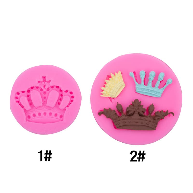 Fondant Cake Crown Decoration Mold DIY Chocolate Silicone Mold Princess Small Crown Clay Sugar Art Tool