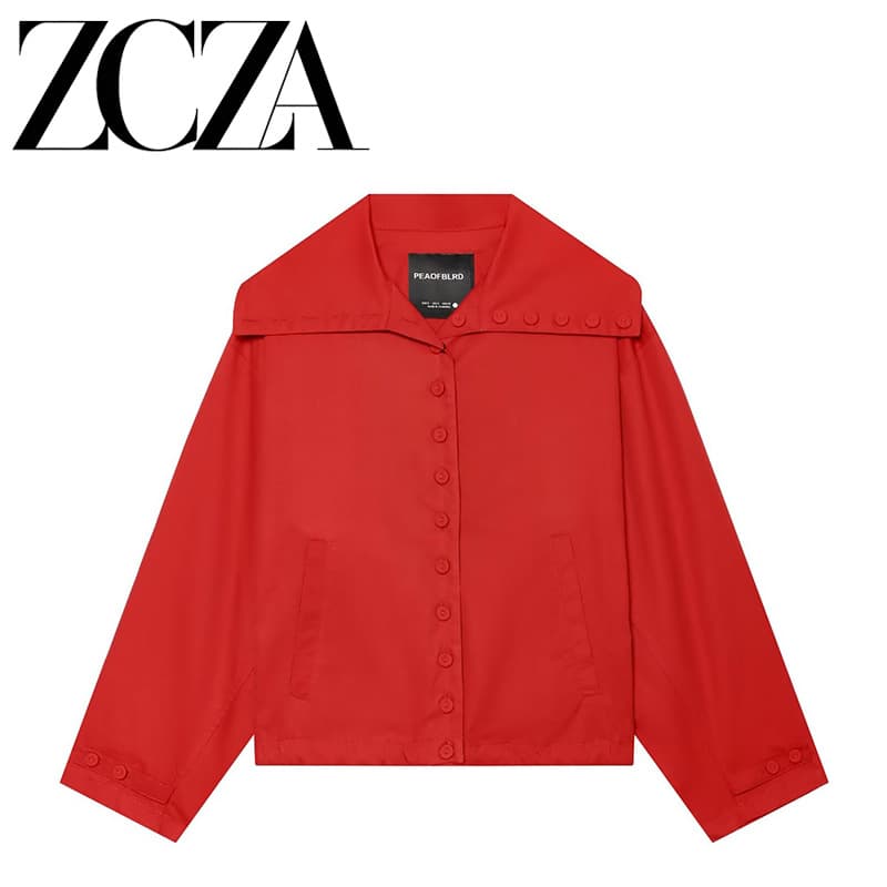 ZCZA Self-Made European-American Style New Women's Fashion Versatile Cotton Button Long-Sleeve Jacket 06791740601