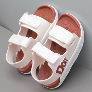 Kids' Sandals Girls New Soft Sole Non-Slip Velcro Beach Shoes Fashion Sports Baby Shoes Little Girls Sandals