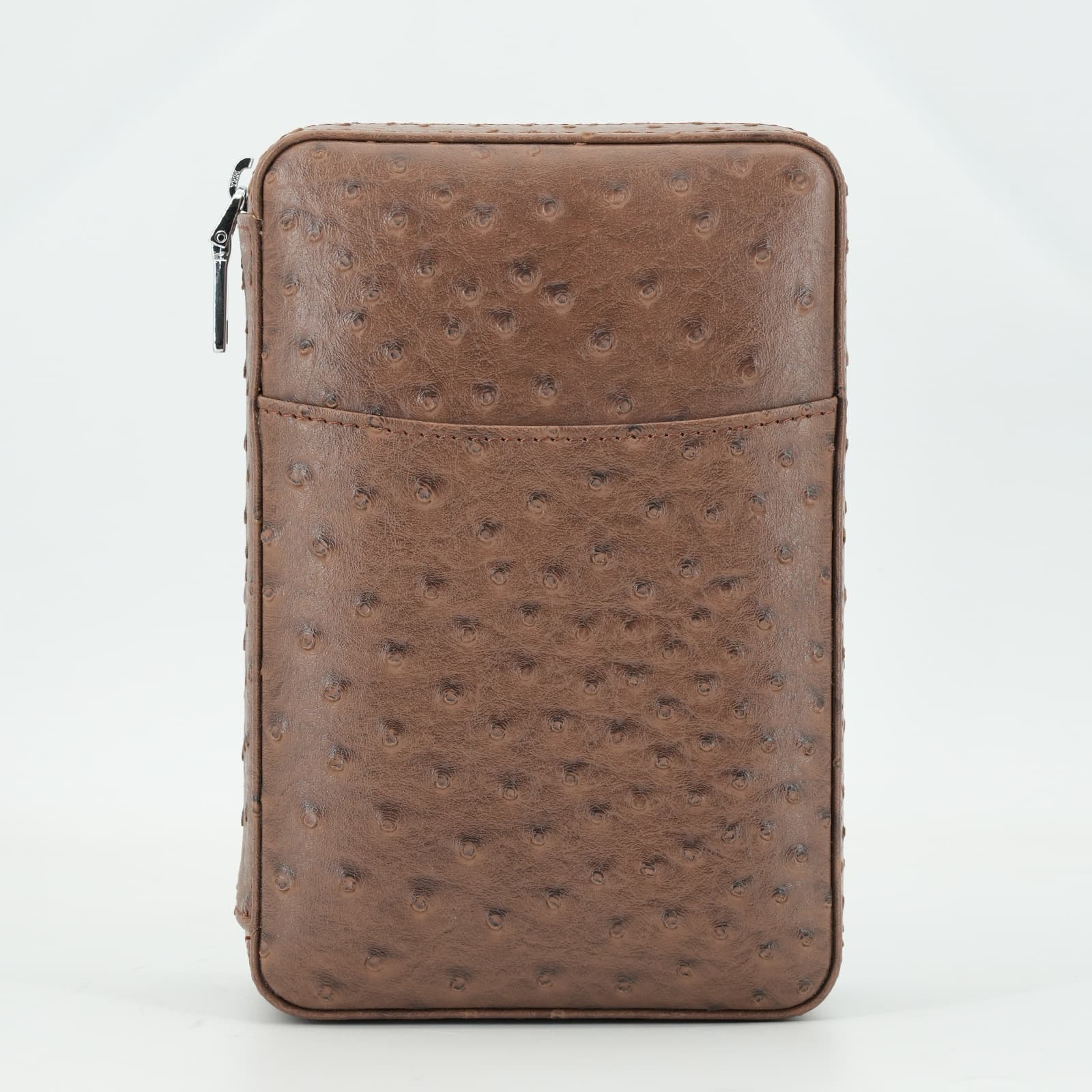 In Stock Cigar Bag Gift Set Portable Ostrich Pattern 7-Cigar Case Humidor Travel Cigar Box