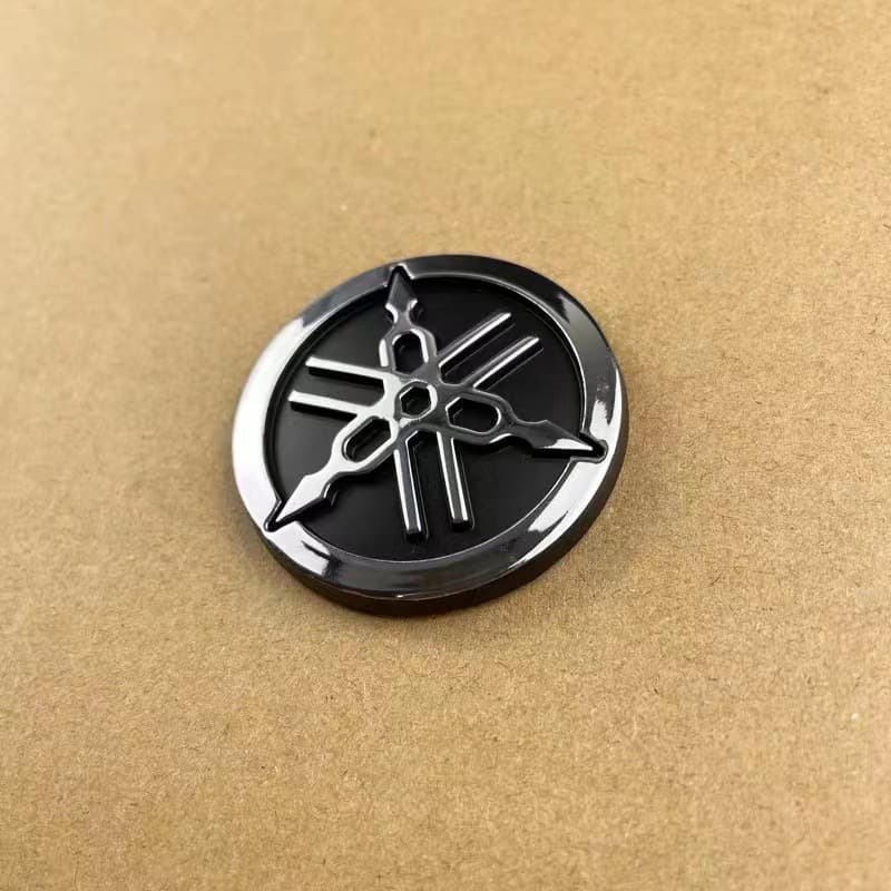 High-Quality Modified Car Sticker Decal Plastic Round Badge for Motorcycles Scooters, Fits Yamaha