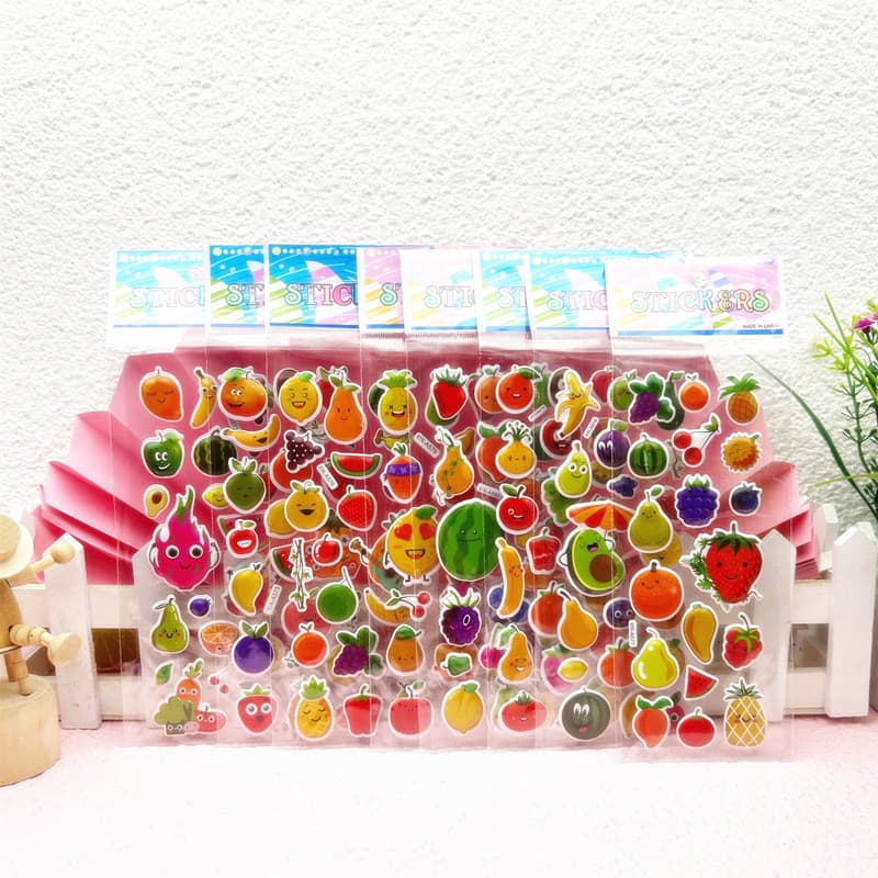 Cute cartoon children's baby 3D bump stickers diy reward stickers three-dimensional stickers bubble stickers stickers