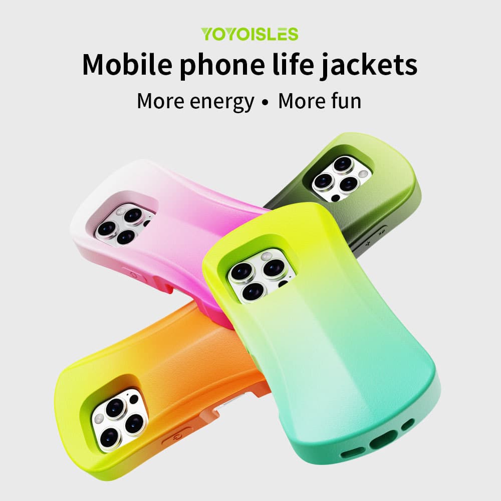 Water Floating Phone Case for iPhone 16 Pro Gradient Color Phone Case Anti-Fall Protective Cover for Apple 16