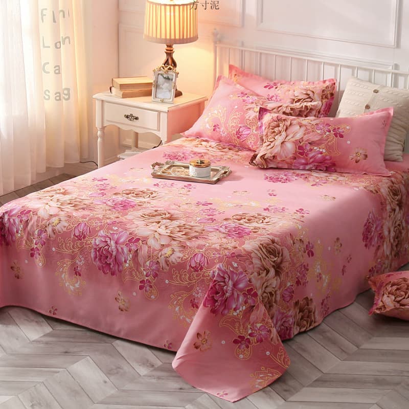 Skin-Friendly Brushed Flannel Fitted Sheet, Thickened Single/Double Bed Sheet, Dormitory Bed Sheet, Multi-Size for All Seasons
