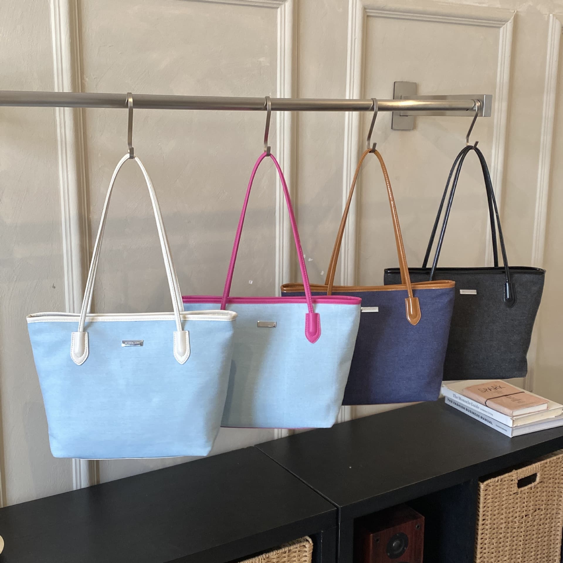 Women's Bag Korean Style Minimalist High-End Fashion Tote Bag for Commute Large Capacity Shoulder Bag Cross-Border