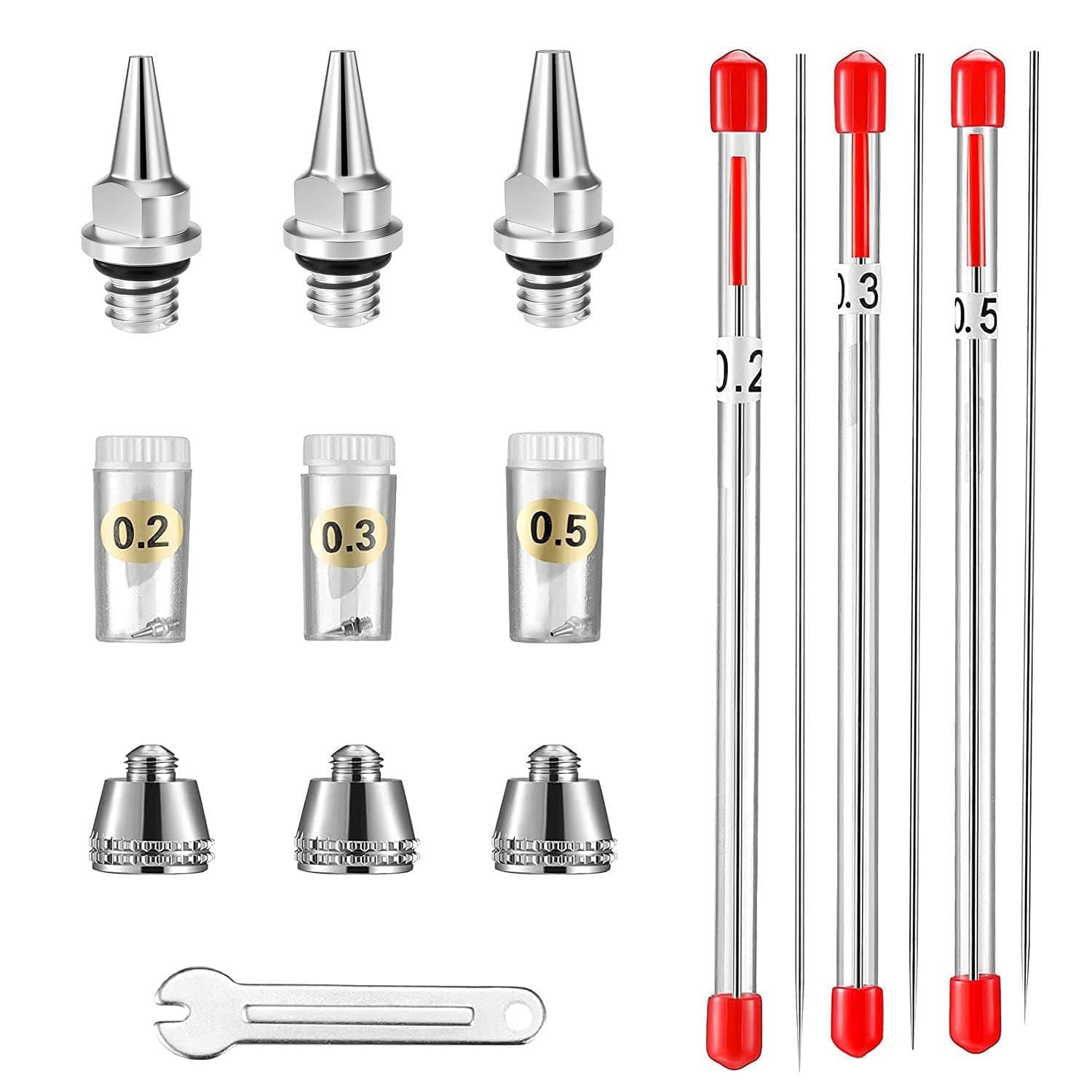Airbrush replacement set parts replacement repair set 10 sets