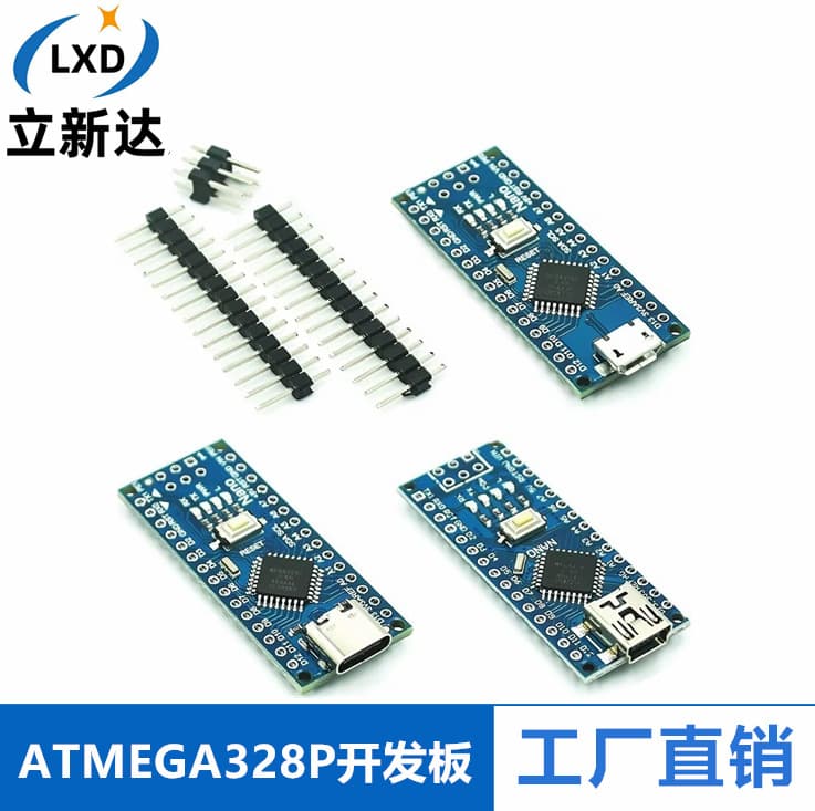 Compatible with 2014 version nano V3.0 ATMEGA328P development board, improved version, solderless board, no wiring.