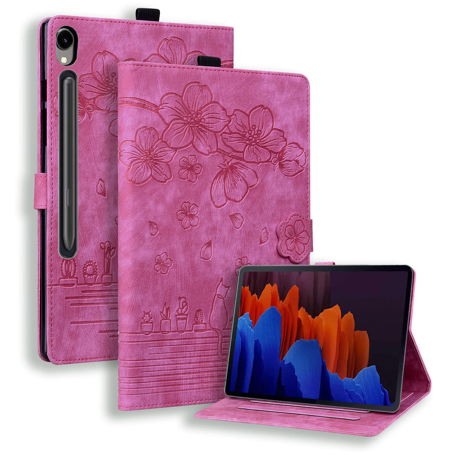 Case for Samsung Tab S10 FE 10.9-inch S9FE/S9 Shockproof Card Slot Stand Cover