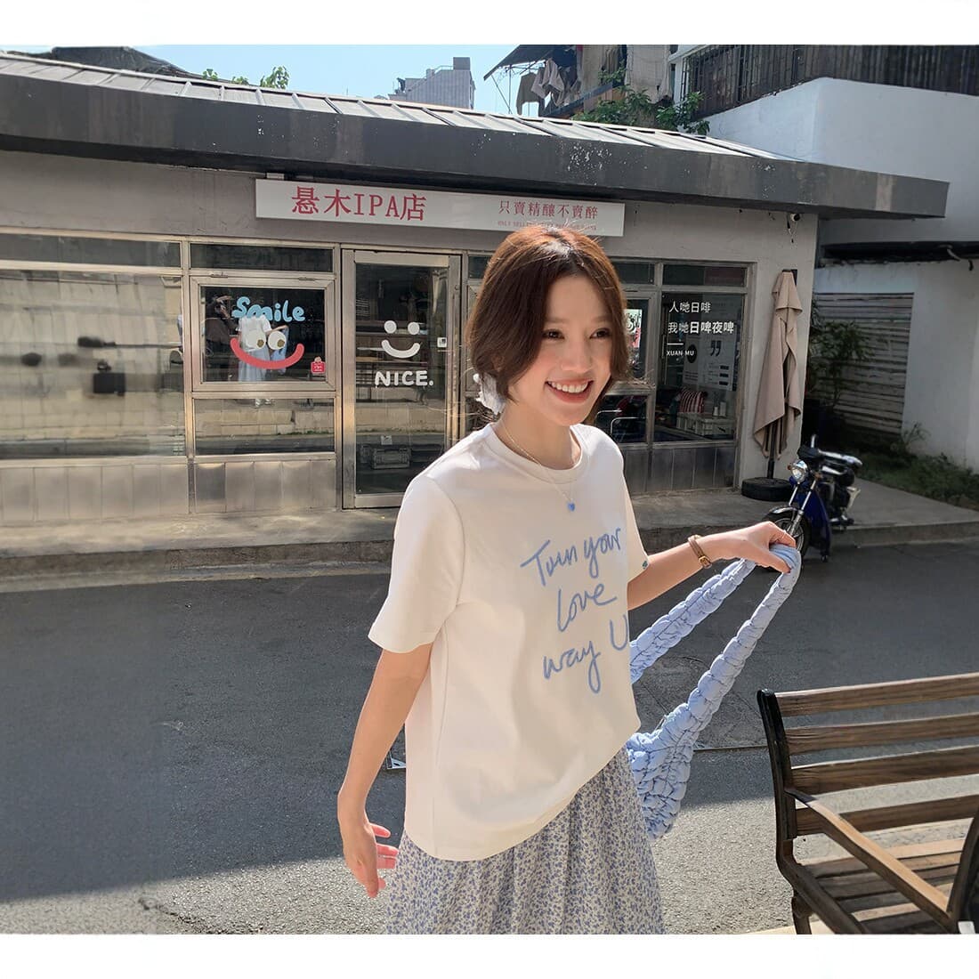 New Letter Print Loose Short Sleeve T-Shirt for Women Korean Casual Round Neck Top Summer Versatile Cotton T-Shirt