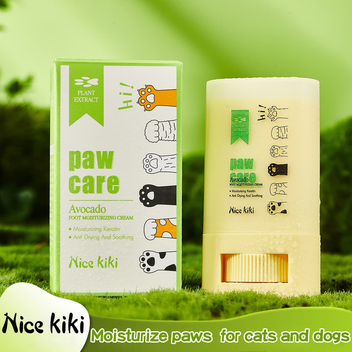 Nice Kiki Pet Paw Care Avocado Foot Balm for Dogs And Cats Dry Cracked Paws Moisturizing Foot Balm Pet Care Products