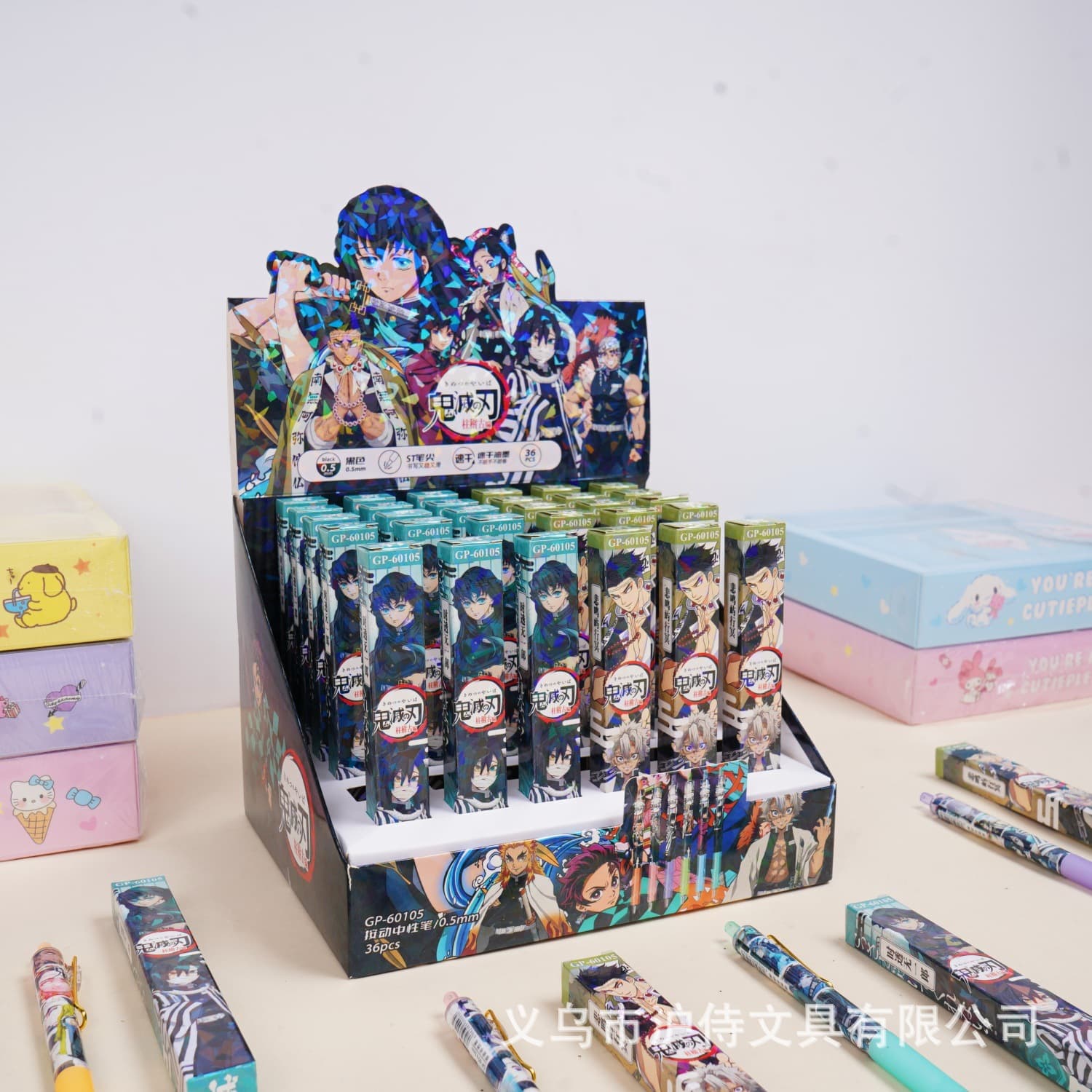 Popular Demon Slayer image blind box pen cartoon Tanjiro Nezuko black quick-drying neutral brush ink pen