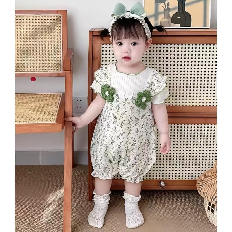 Baby summer jumpsuit, new style, super cute, thin, short-sleeved princess clothes, 100-day baby outing crawl suit for men