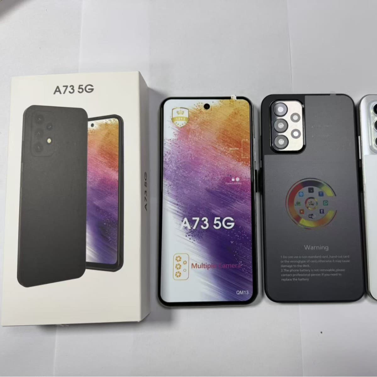 Cross-border Hot-selling Phone A73 Large-screen All-in-one Android Export Smartphone A73 A74 A15 A94 A35