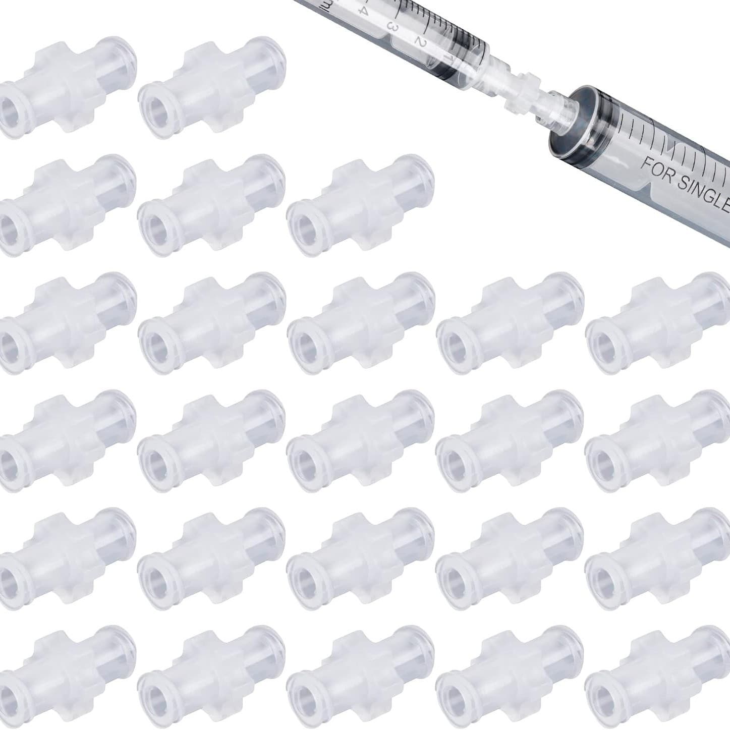 Cross-border 25 pieces Luer lock, female Luer syringe transfer connector, PP syringe adapter connector