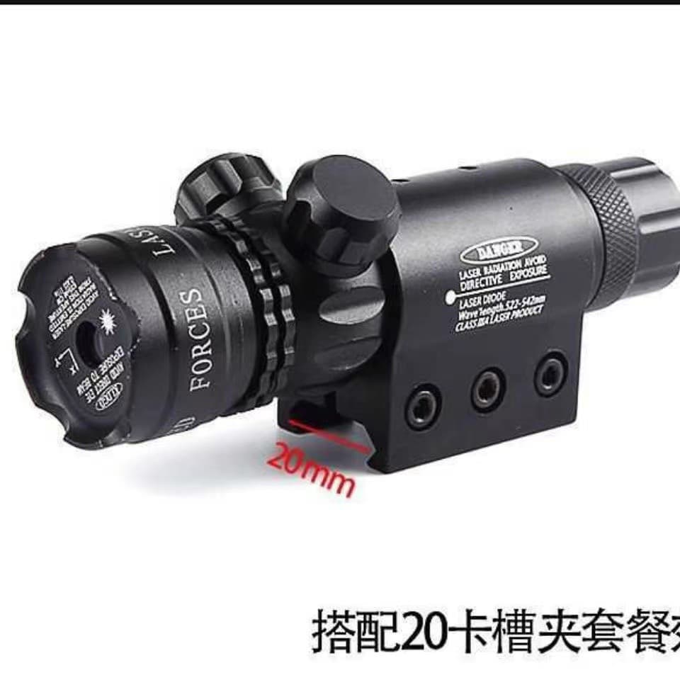 Laser Infrared Sight Adjustable Up Down Left Right Positioning Device Shockproof Metal Large Green Laser Rat Tail Clip