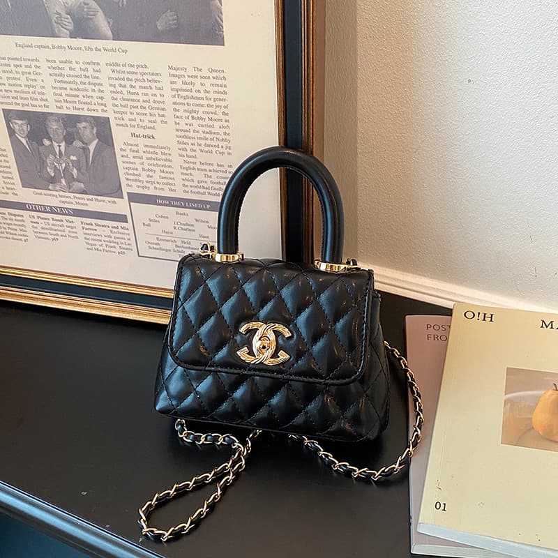 Cross-border Trendy Fashion High-Appearance Chain Mini Square Bag Women's New Stylish Versatile Mini Handbag Crossbody Bag Commuter