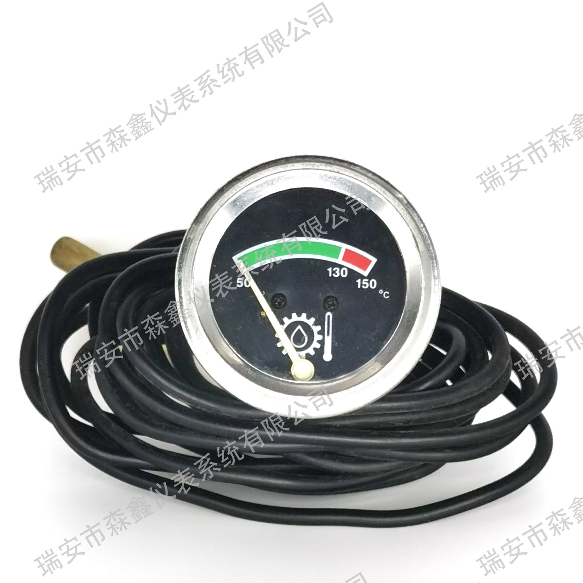 High-Quality Direct Reading Oil Temperature Gauge Water Temperature Gauge for CAT Excavator Loader 1997954