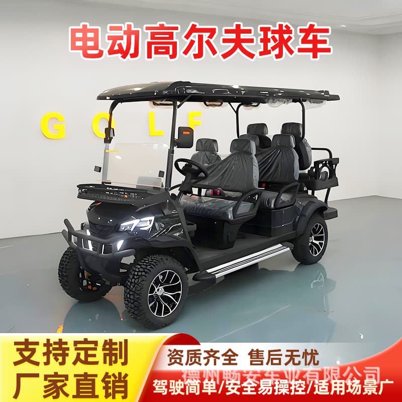 Golf Carts for Export, 4-Seater and 6-Seater Electric Sightseeing Shuttles for Tourist Attractions and Resorts
