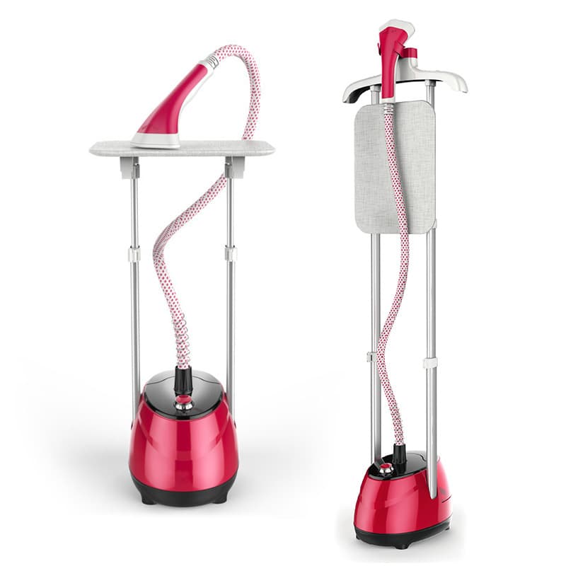 Home Single-Pole Vertical Steam Iron with Ironing Board, Usable Upright or Flat