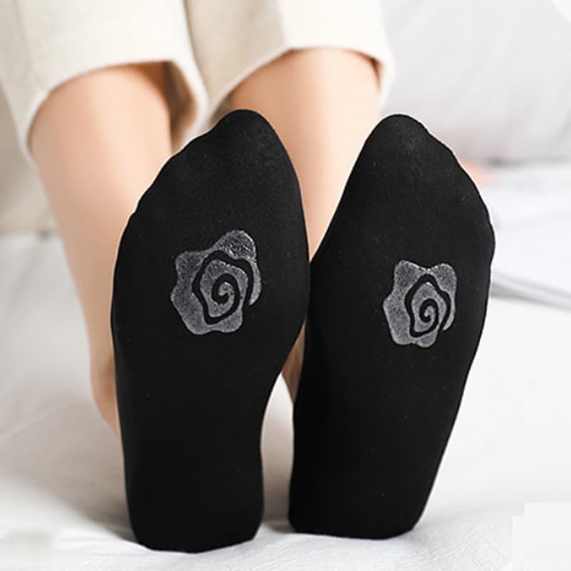 Ice Silk Boat Socks for Women Summer Thin Style Double Ring Silicone Anti-Slip Invisible Socks Breathable High Heel Short Socks