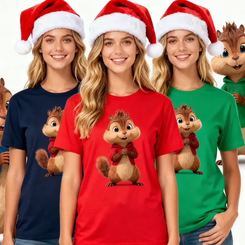 [Cross-border EU Size] Alvin and The Chipmunks: The Squeakquel T-Shirt
