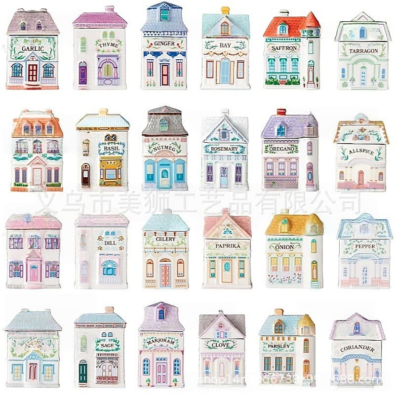 Cross-border Resin Decorative Ornament Mini Cartoon House Tabletop Decoration Christmas Gift Holiday Decor