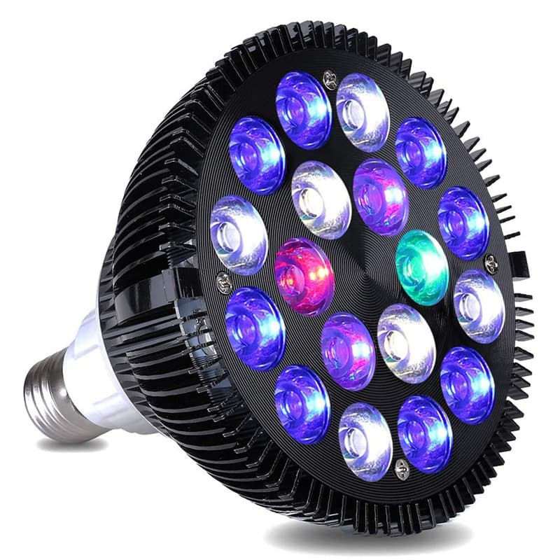PAR38 Aquarium LED Light E27 E26 Full Spectrum Fish Tank Light for Coral and Aquatic Plants