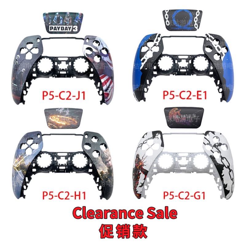 Replacement Shell for PS5 Game Controller DIY Replacement Shell Patterned Replacement Shell Promotional Model