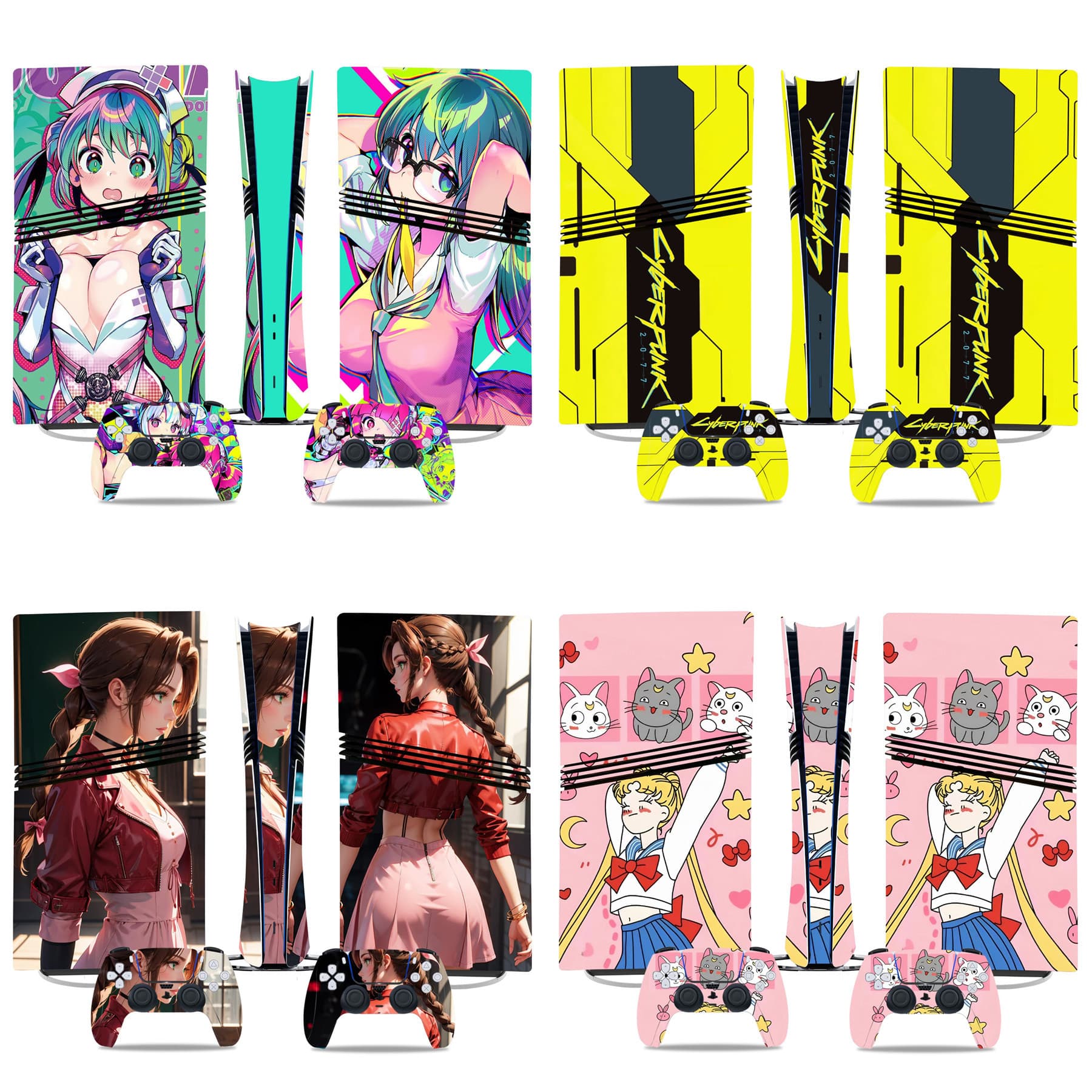 PS4 Pro Game Console Color Sticker Factory Direct Sales Animation Japan Color Sticker Sticker Creative Protective Film