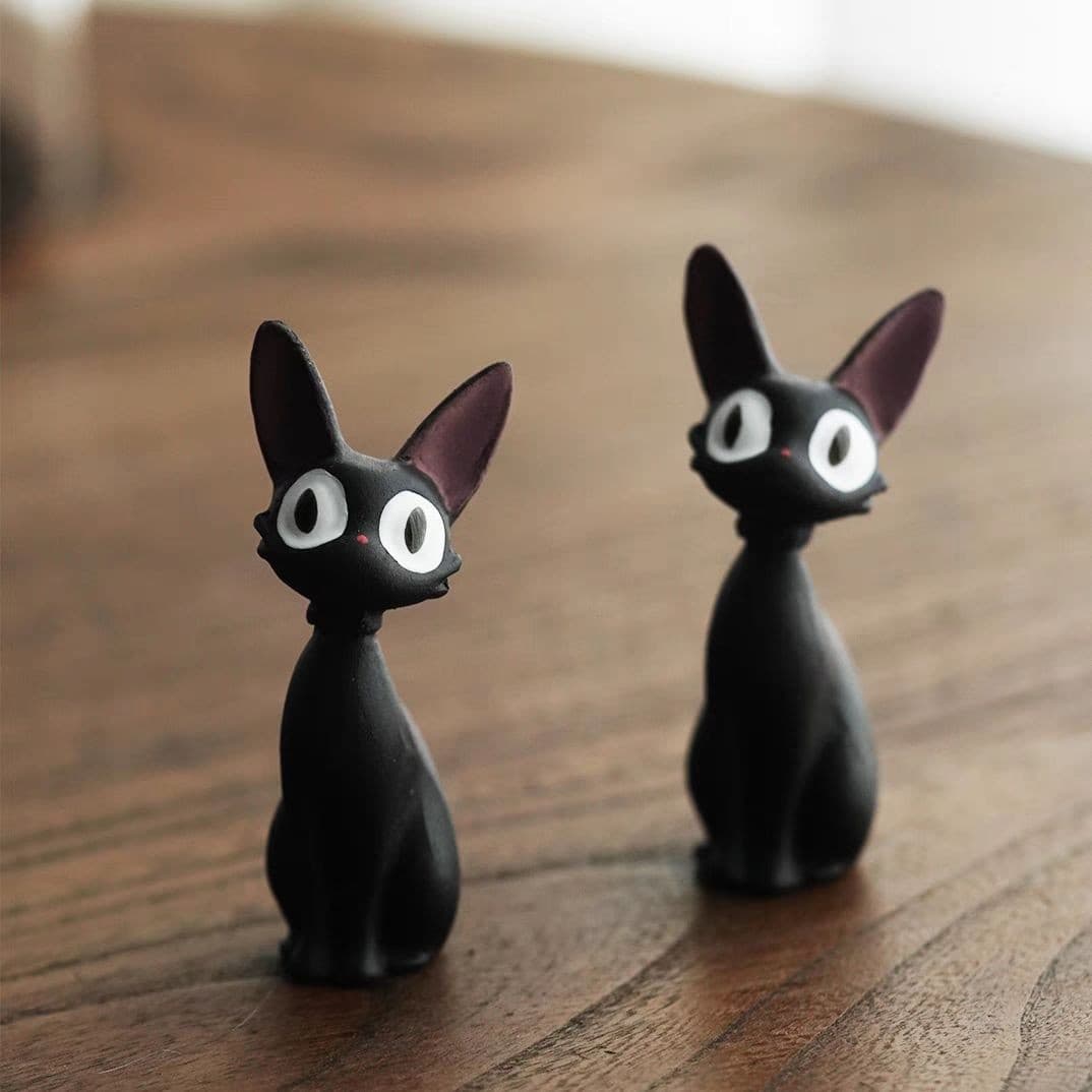 Yixing Zisha Tea Pet Lucky Cat Black Kitten Creative Cultivable Ornament for Tea Table, Tea Ceremony Accessory