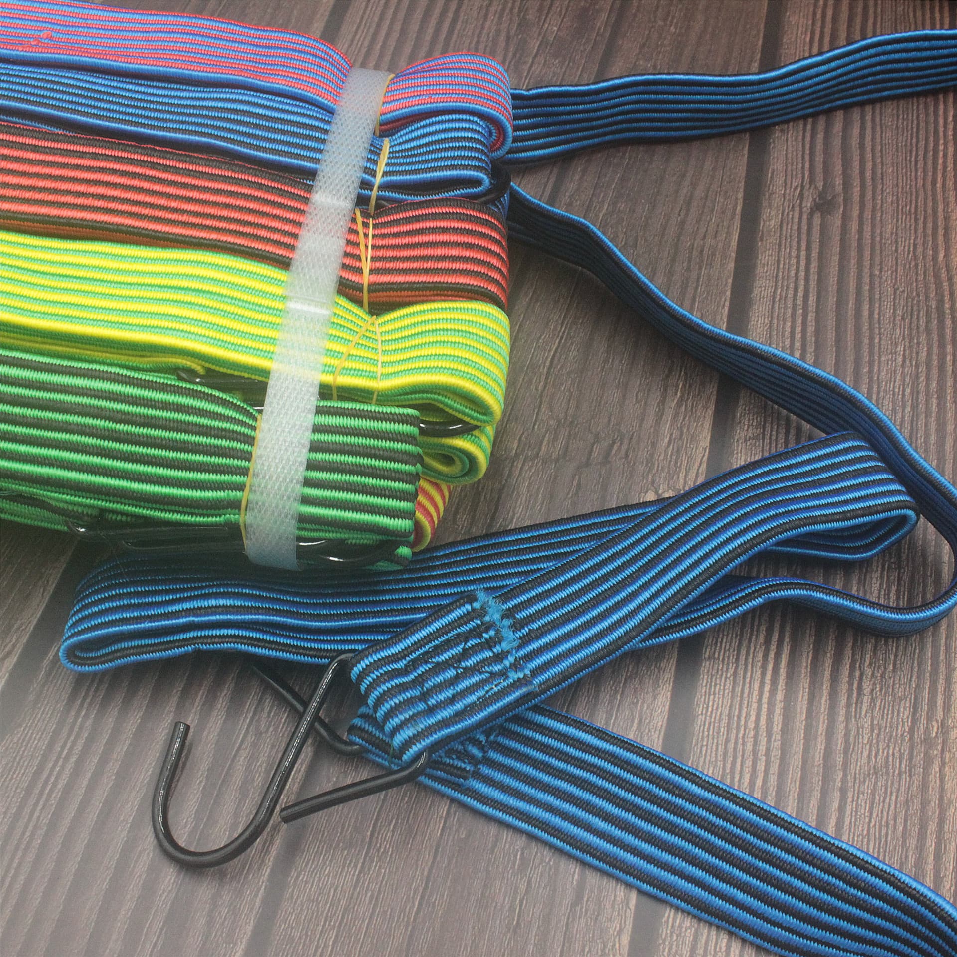 T A289 Yiwu Multi-Purpose Wholesale Colorful Luggage Elastic Tie-Down Rope Car Tie-Down Strap Wide Binding Rope Wholesale 2 Meters