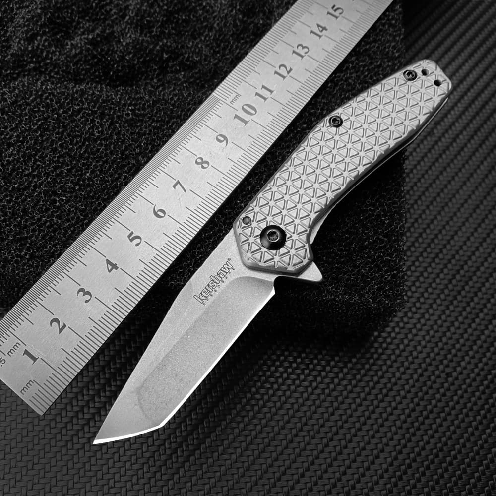 Exquisite craft knife card show 1324 folding knife 8Cr13Mov outdoor camping knife portable self-defense knife fruit knife