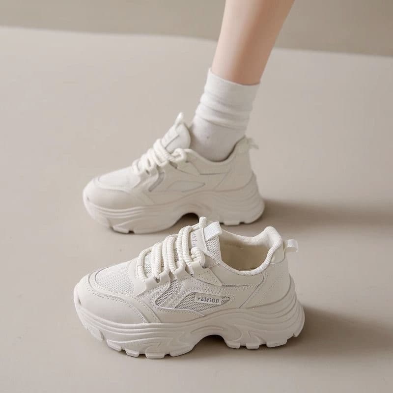 Breathable Women's Mesh Dad Sneakers Spring Autumn 2026 New Putian Sports Shoes Student Small Size