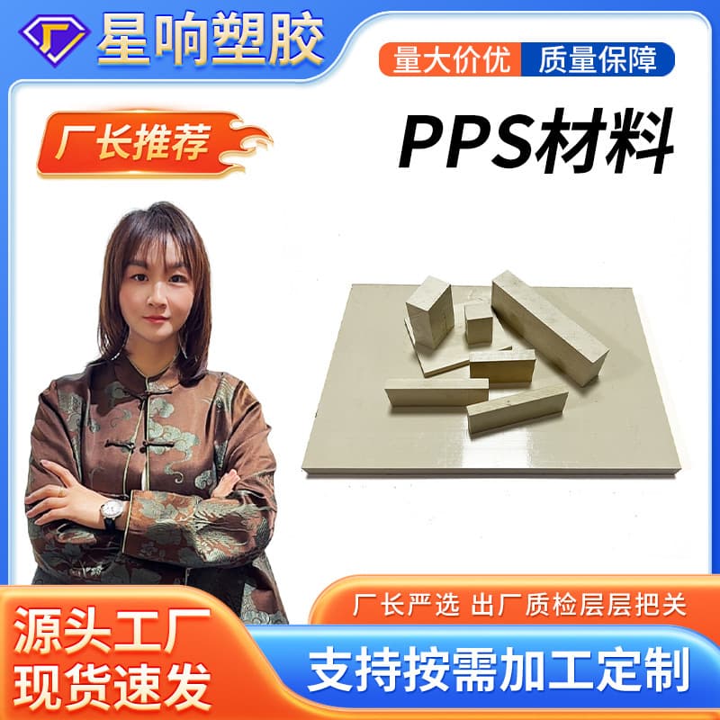 PPS Rod Diameter 5-100mm, Custom Length PPS Bar for Insulation