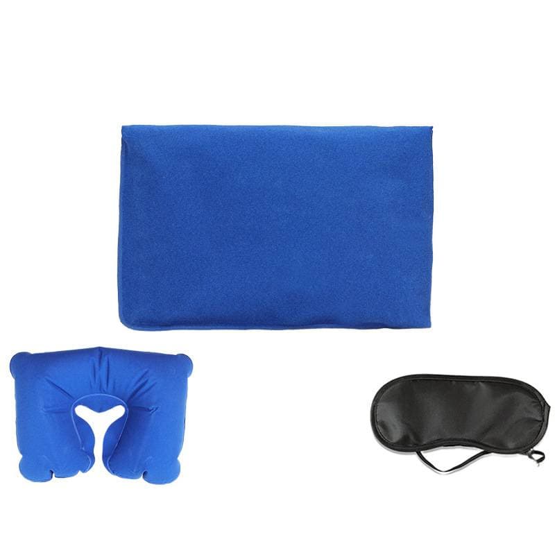 Outdoor Portable Travel Inflatable Pillow Neck Support Travel U-Shaped Inflatable Pillow PVC Flocked Air Pillow