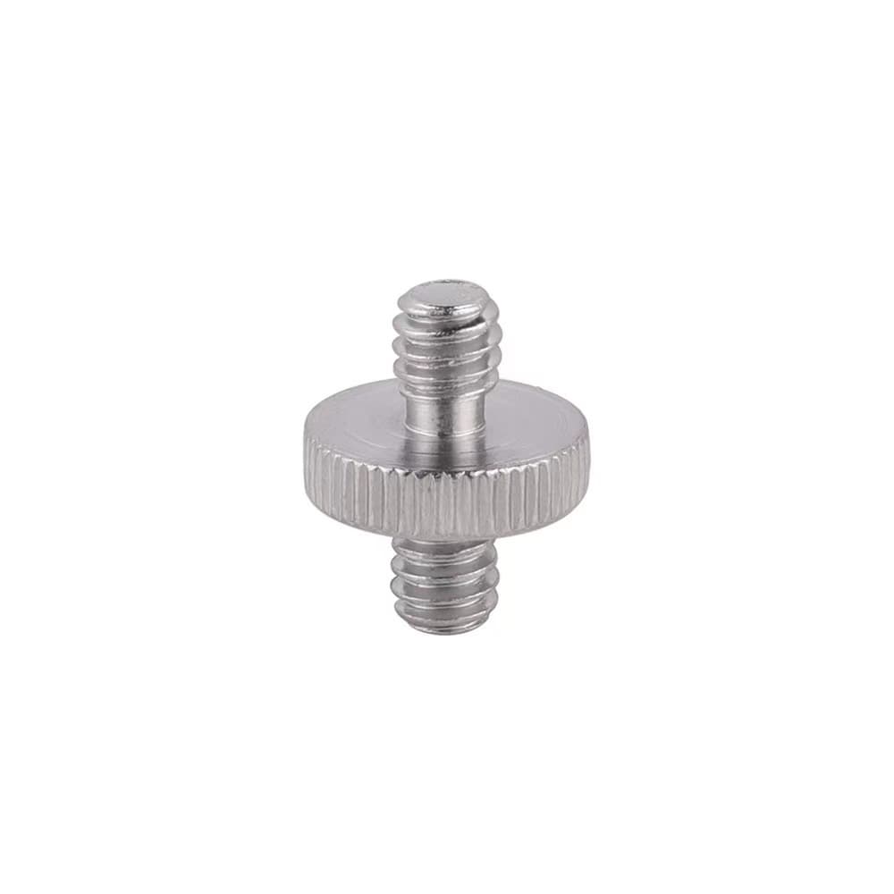 DSLR camera tripod head adapter screw, 1/4-3/8 double-ended screw for mutual conversion, positioning bolt