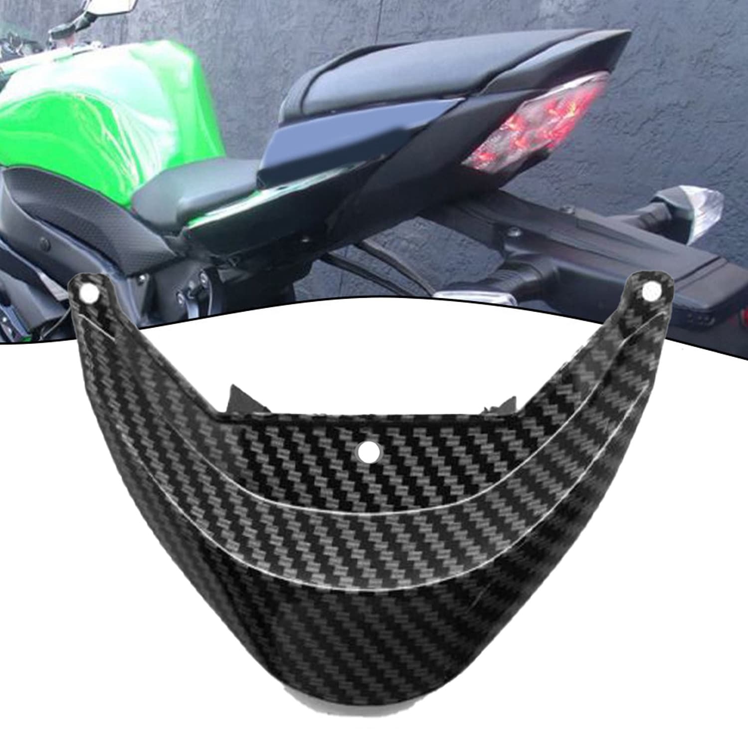Suitable for Kawasaki KAWASAKI ZX6R 2009-12 rear seat taillight trim plate carbon fiber fairing