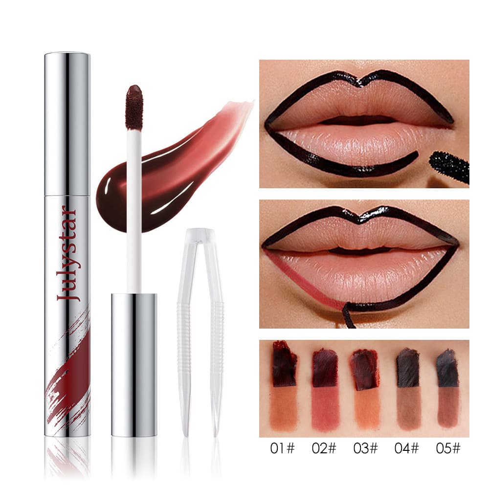 Amazon Best-Selling Matte Easy-to-Color Lip Liner Peel-Off Lip Liner Lip Pencil Cosmetics Wholesale Stock