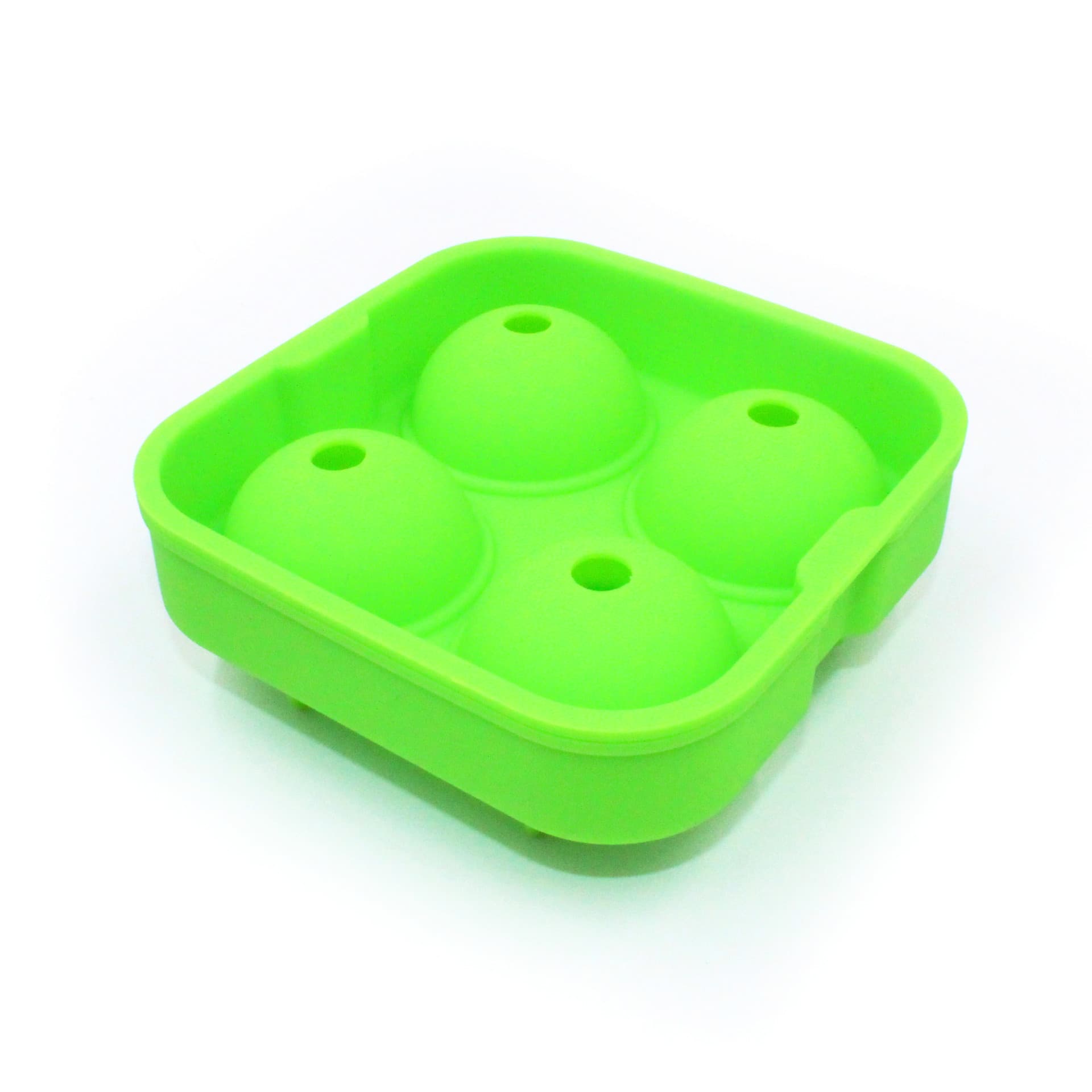 Silicone Ice Cube Mold for Mochi Cake, 4-Hole Ice Ball Mold, 4-Link Silicone Ice Ball Mold, Round Silicone Ice Ball Mold