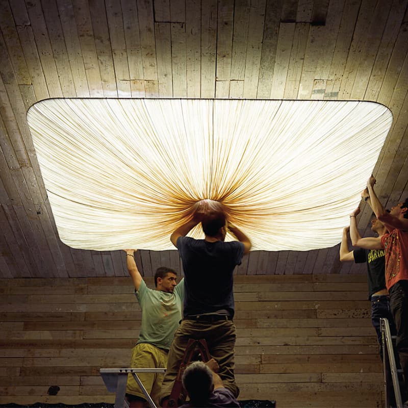 Modern Minimalist Art Ceiling Light, Fabric Shade, Creative Warm Wall Lamp for Living Room, Bedroom, Study, Square and Round Options