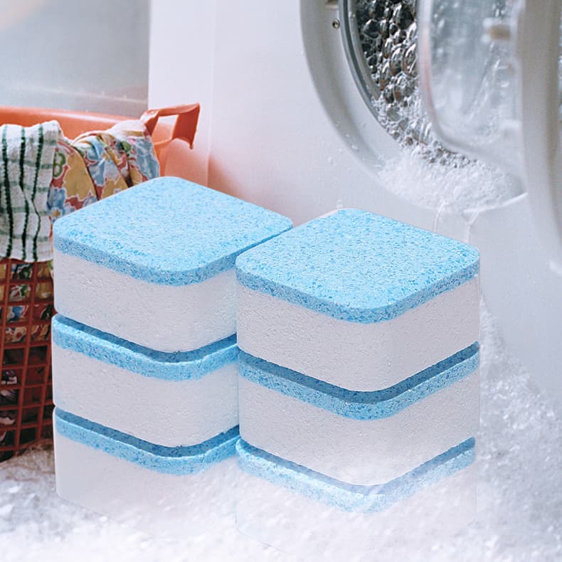 Washing Machine Drum Cleaning Effervescent Tablets for Automatic Front Loaders, Household Stain and Scale Remover
