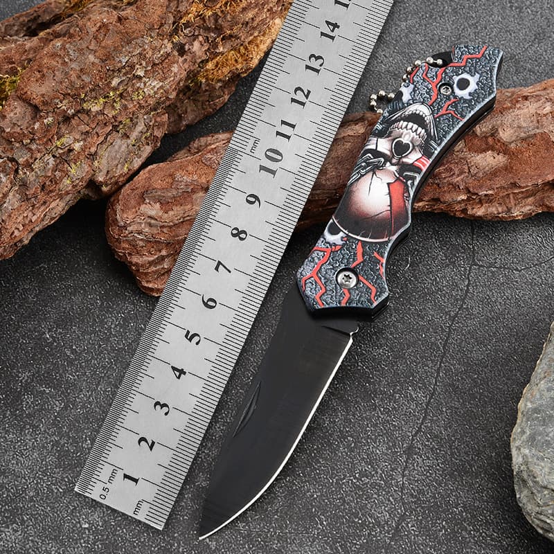 Factory Hot Sale Mini 3D Folding Knife Portable Outdoor Fruit Knife Sharp Keychain Pendant Small Knife Package Opener