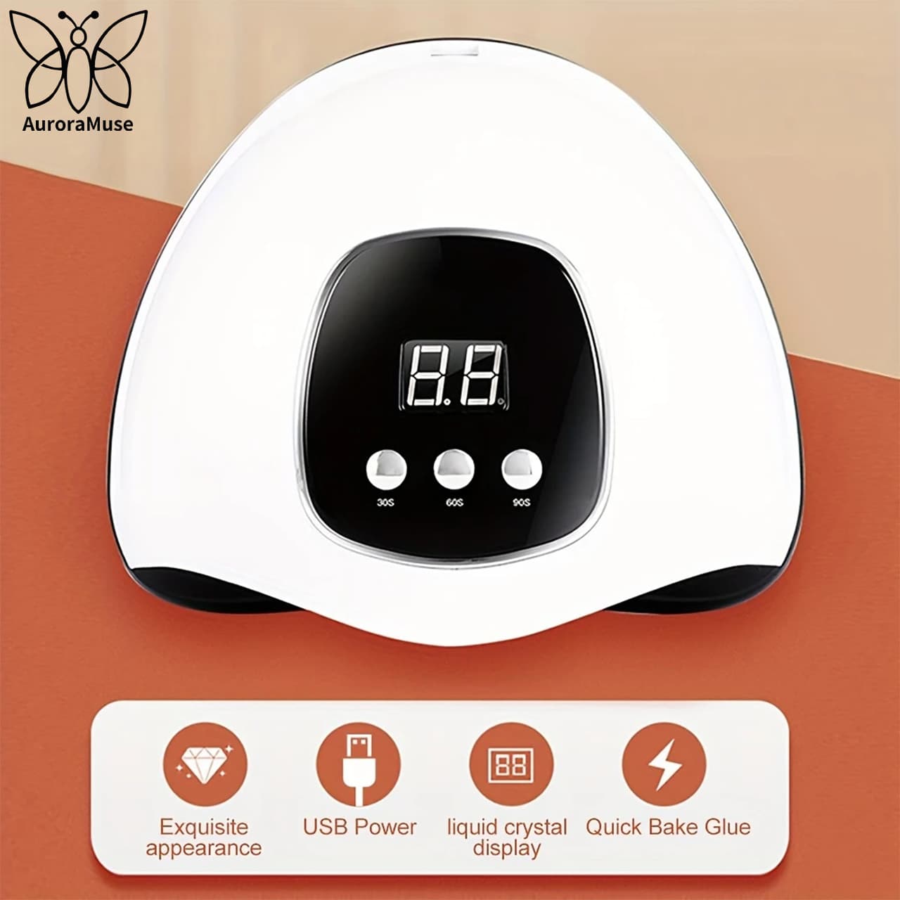 Cross-border Induction LED Light Therapy Nail Lamp UVA 48W Nail Lamp Fast Drying USB Powered DIY Home Use New