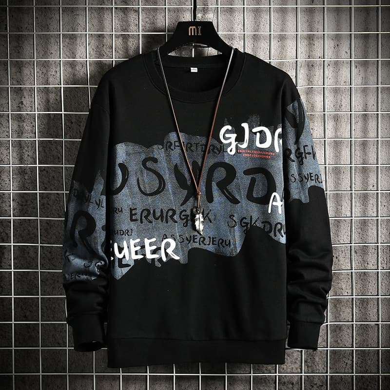 Outlets NASA Men's Long Sleeve Spring Autumn New Hoodie Base Layer Trendy Brand Loose Stylish Top