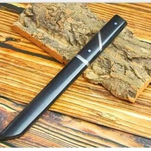New M390 Gen 2 Battle Tanto Kikuta Fruit Knife Black Ebony Solid Wood Tea Knife Camping Knife Meat Knife Dining Knife Handheld Meat