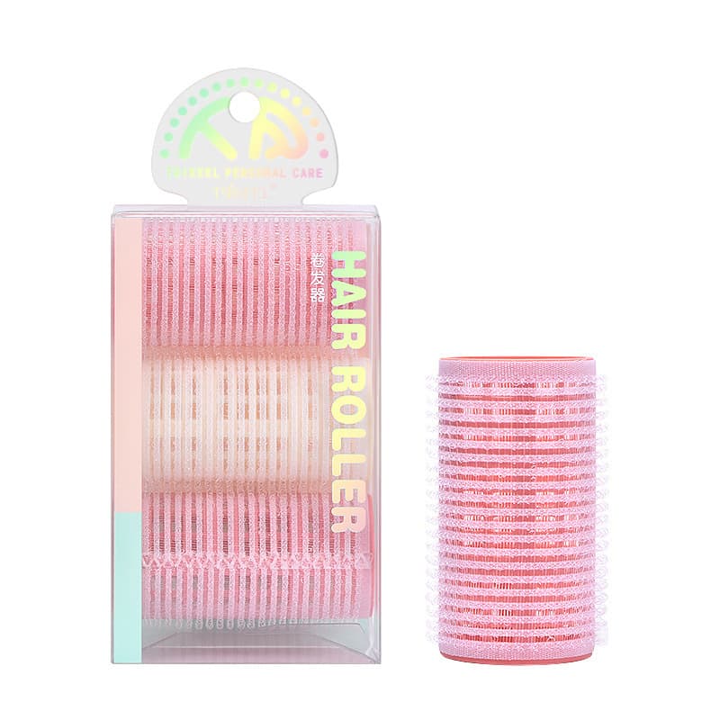 Kawasaki Air Bangs Hair Roller Manual Bangs Curler Self-Adhesive Hair Curlers Plastic Hair Rollers 3-Pack