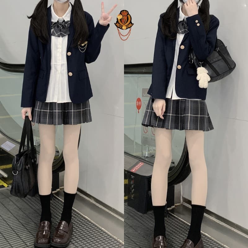 Japanese style JK uniform blazer, spring and autumn, preppy style, TR fabric, girls' suit set, JK uniform set.
